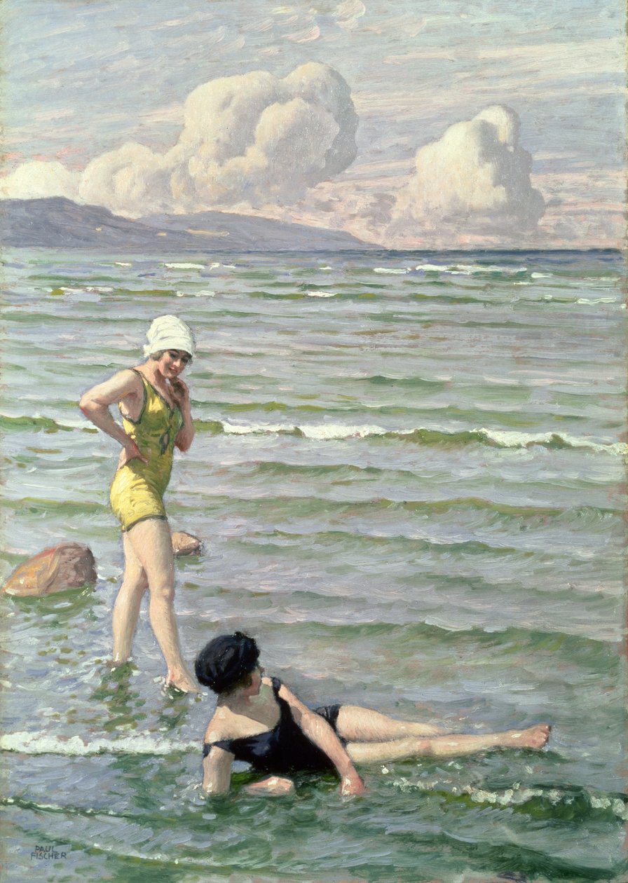 Filles se baignant - Paul Fischer