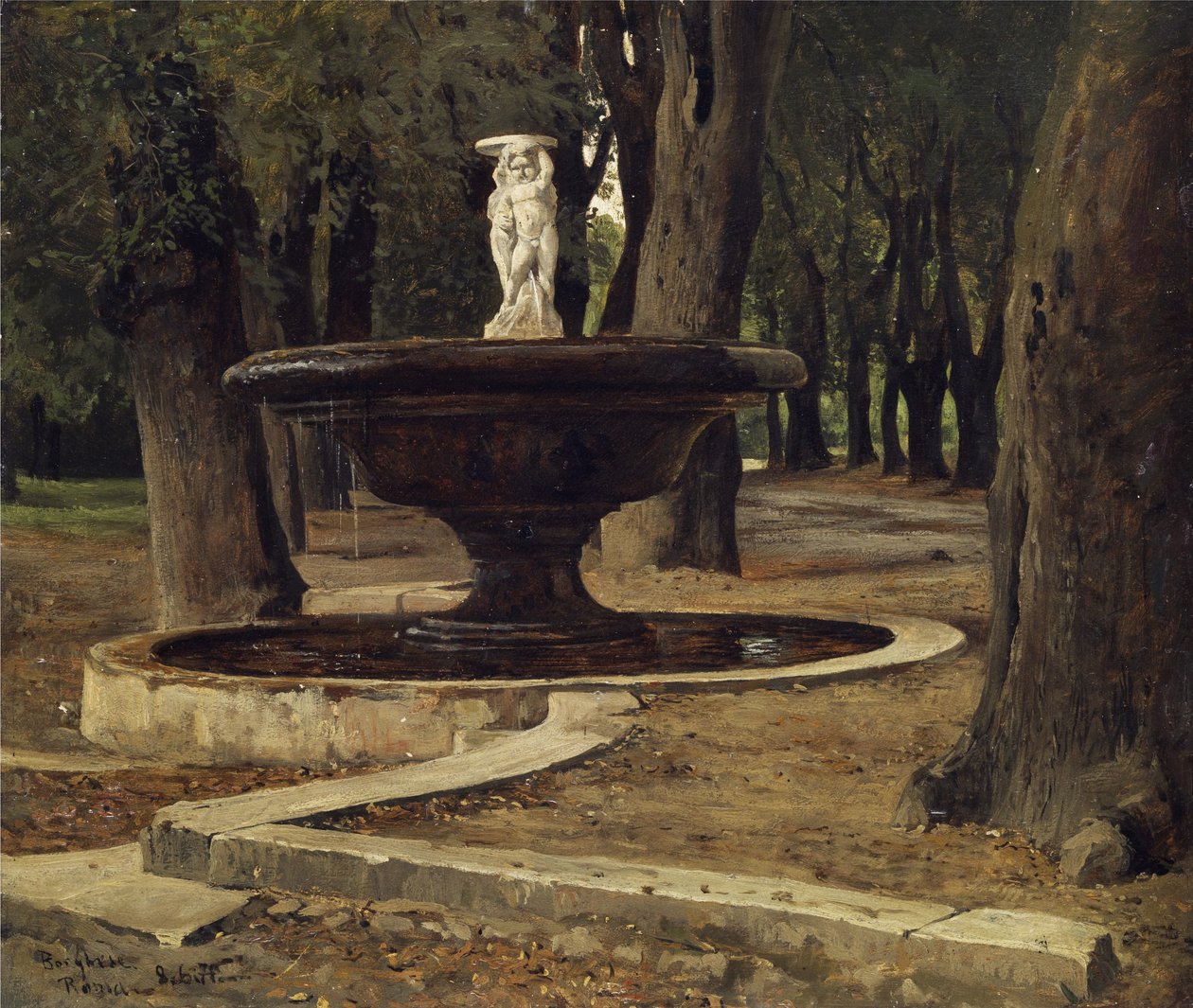 Fontaine dans le parc de la Villa Borghese à Rome - Paul Flickel