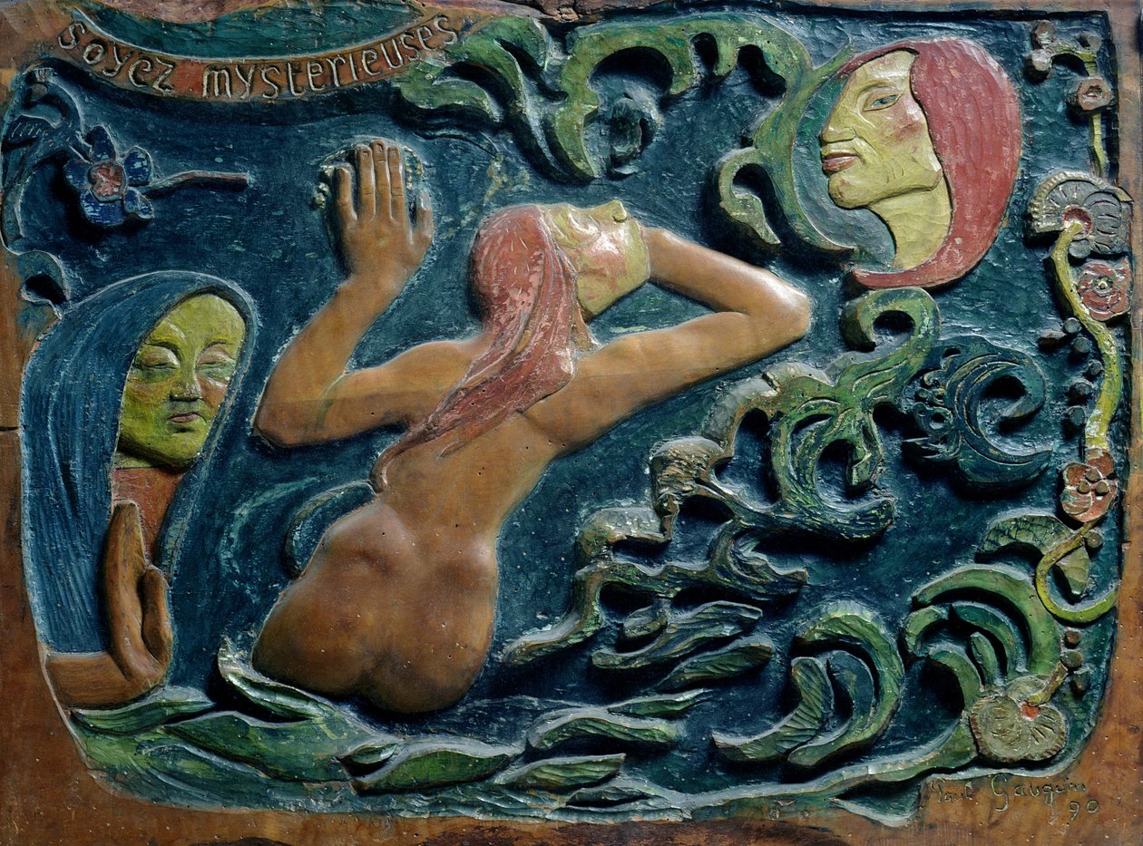 Soyez mystérieux, 1890 (bois) - Paul Gauguin