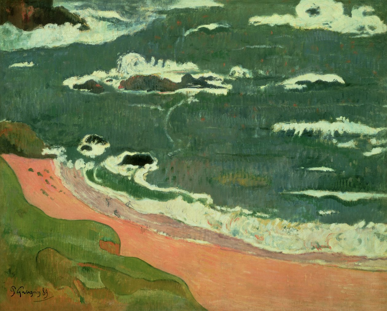 Plage à Le Pouldu, 1889 - Paul Gauguin