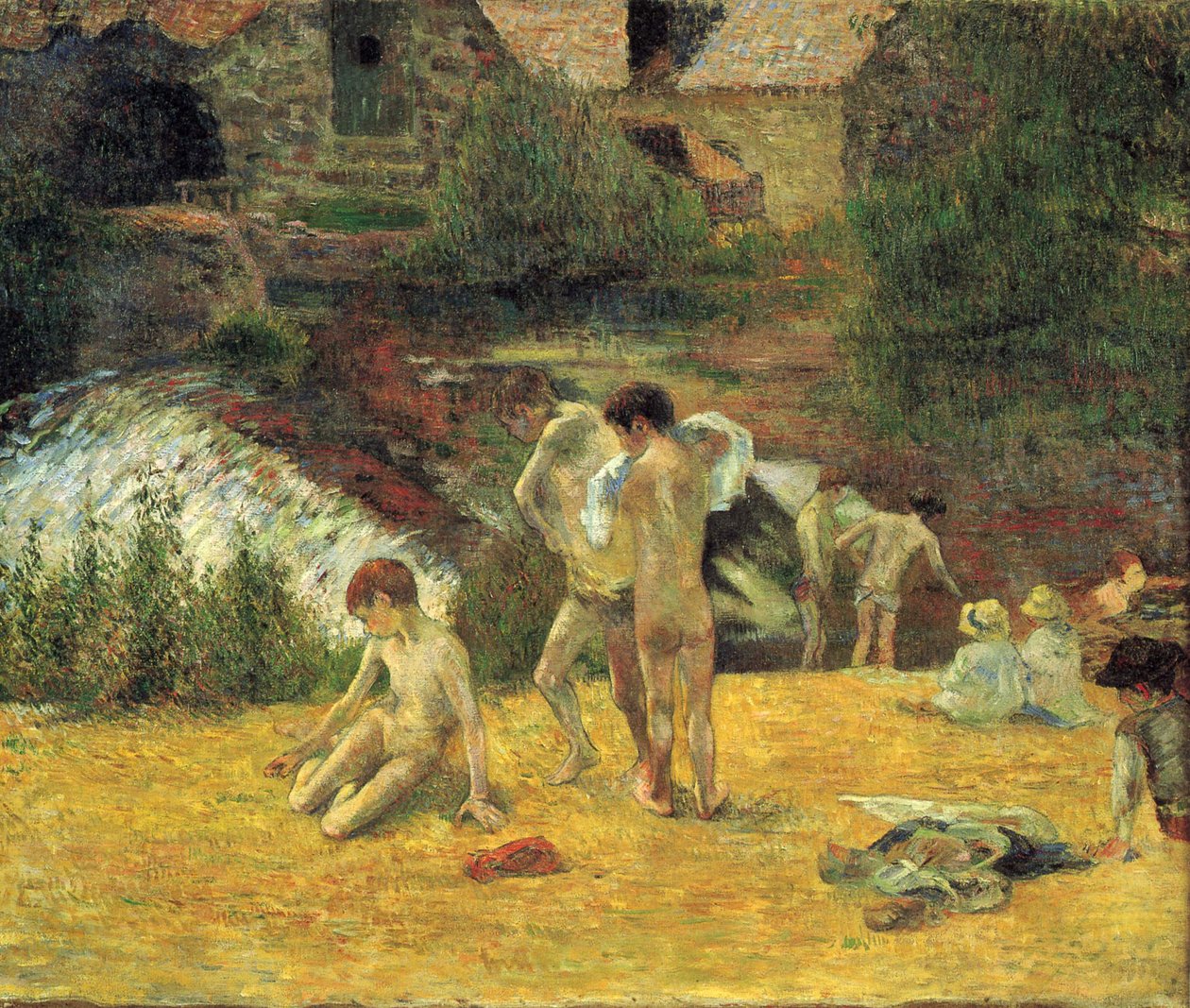 Garçons bretons se baignant - Paul Gauguin