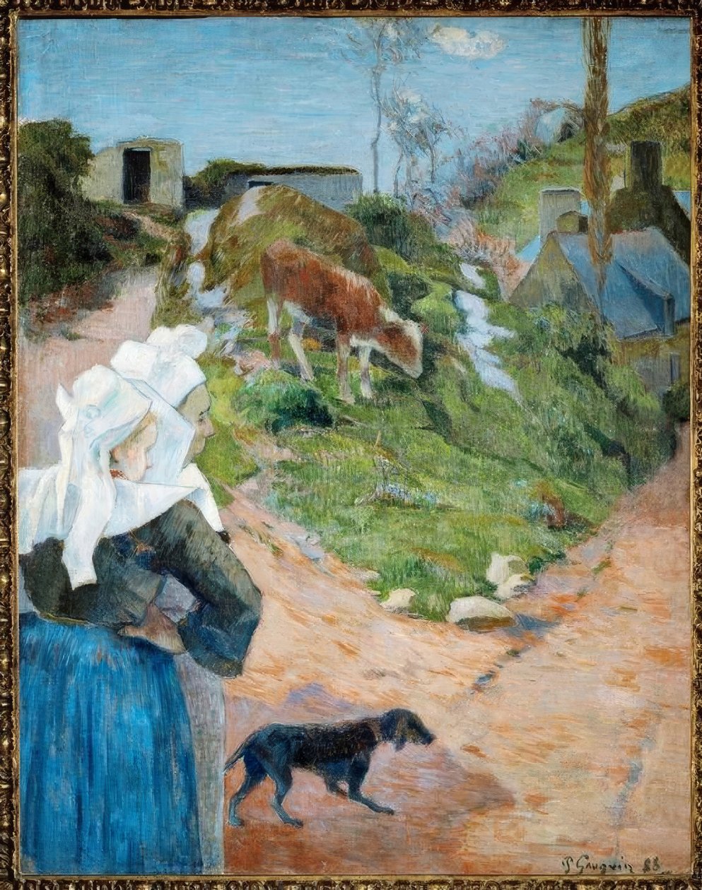 Bretonnes et veau - Paul Gauguin