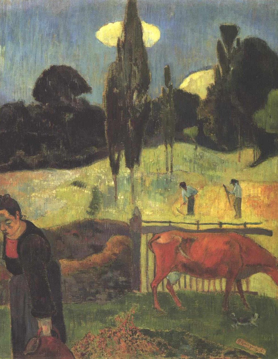 La Vache rouge - Paul Gauguin