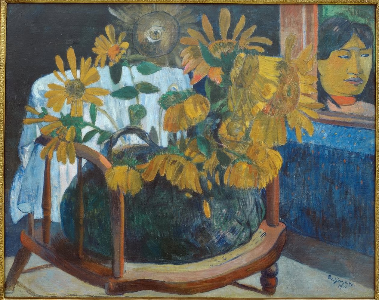Tournesols dans un fauteuil II - Paul Gauguin