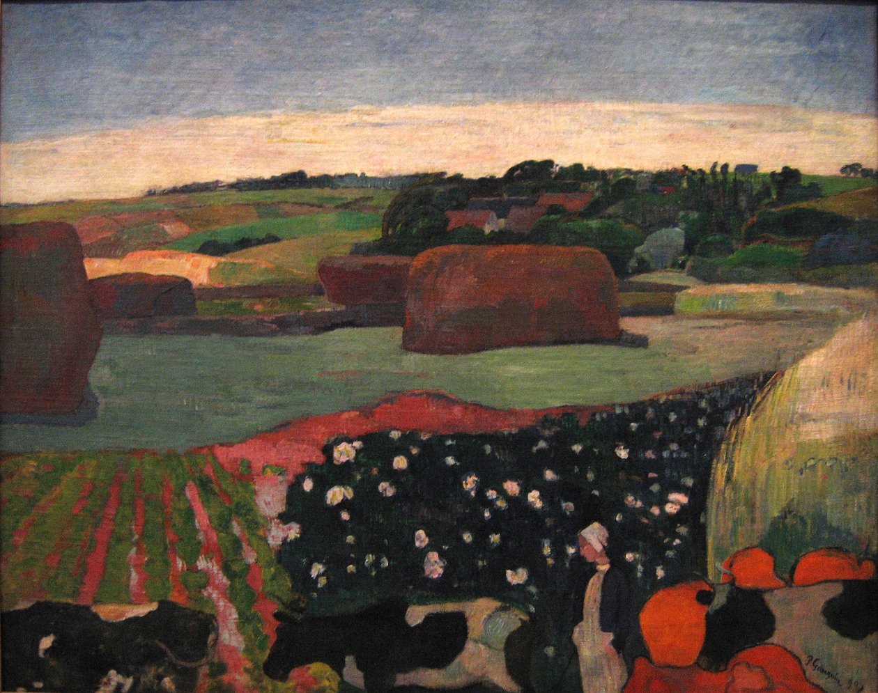 Meules de foin en Bretagne - Paul Gauguin