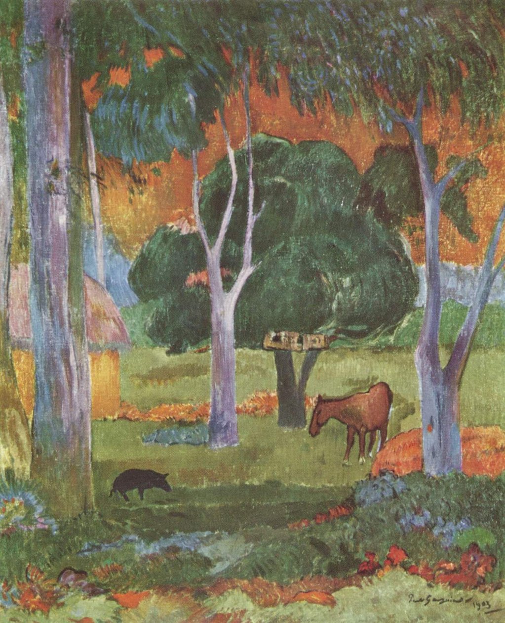 Paysage à La Dominique - Paul Gauguin