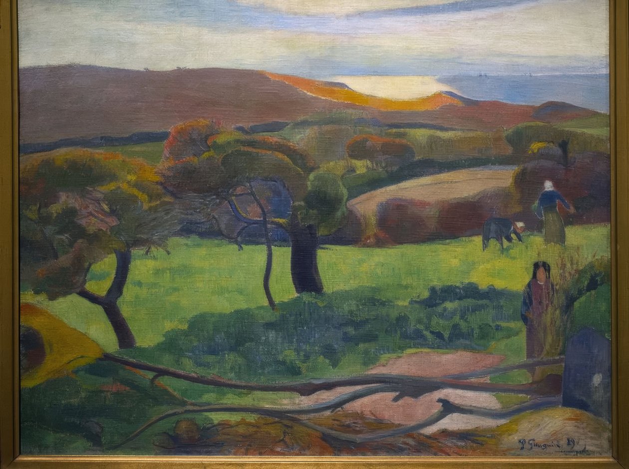 Paysage de Bretagne, 1889. Musée National. Stockholm. Suède. - Paul Gauguin