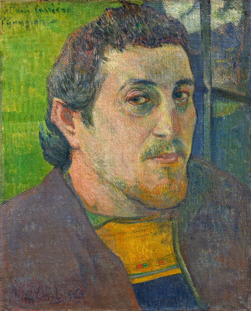 Autoportrait dédié à Carrière, 1888-1889 - Paul Gauguin