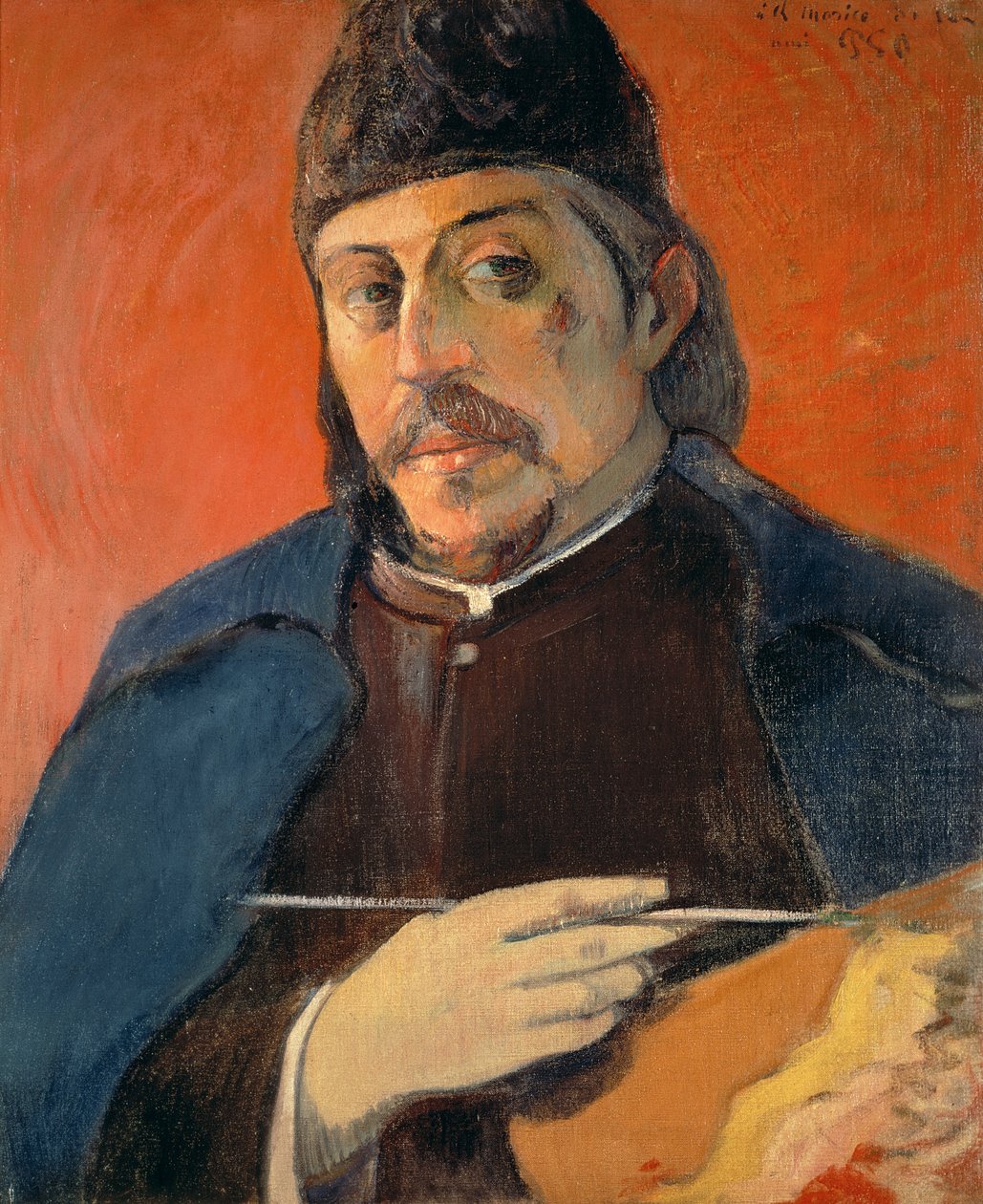 Autoportrait avec une palette, 1893-94 - Paul Gauguin