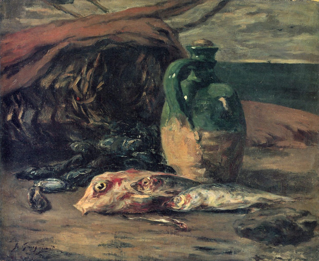 Nature morte avec des poissons - Paul Gauguin