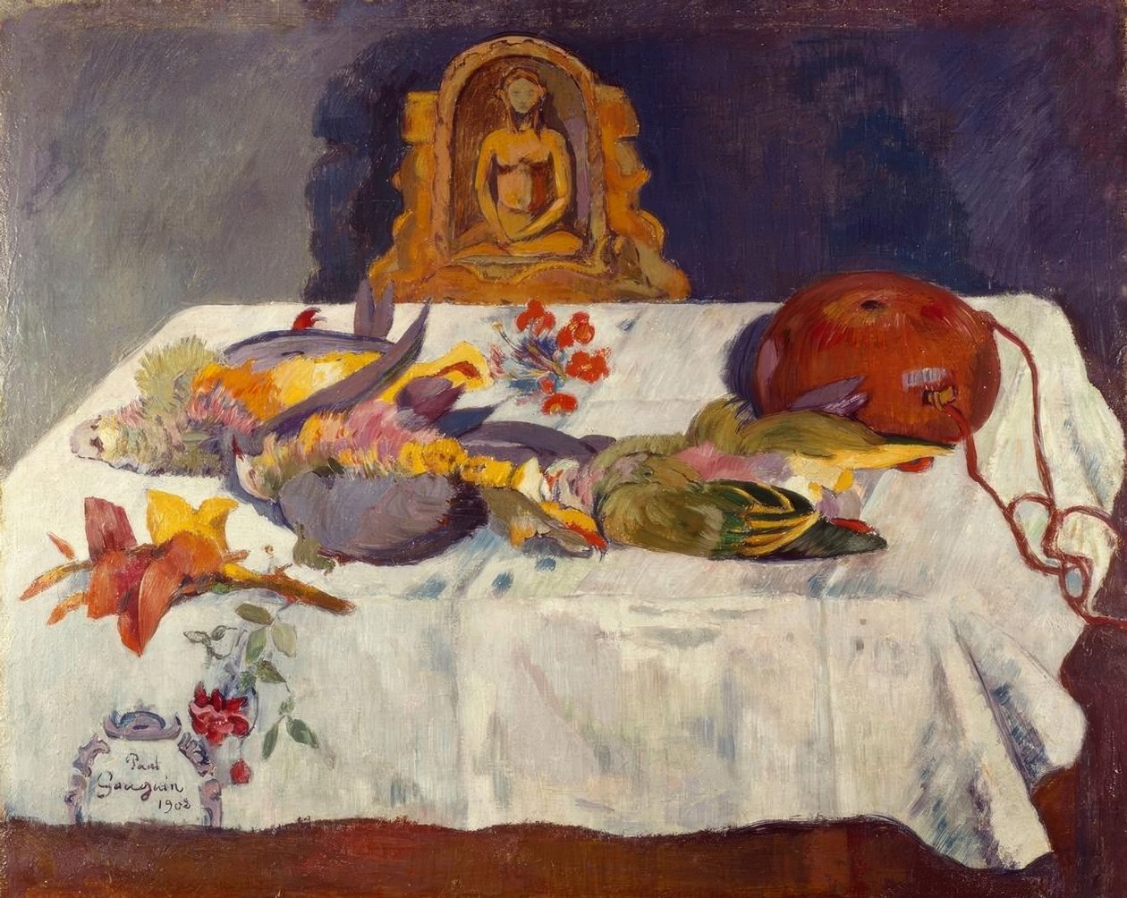 Nature morte avec oiseaux exotiques - Paul Gauguin