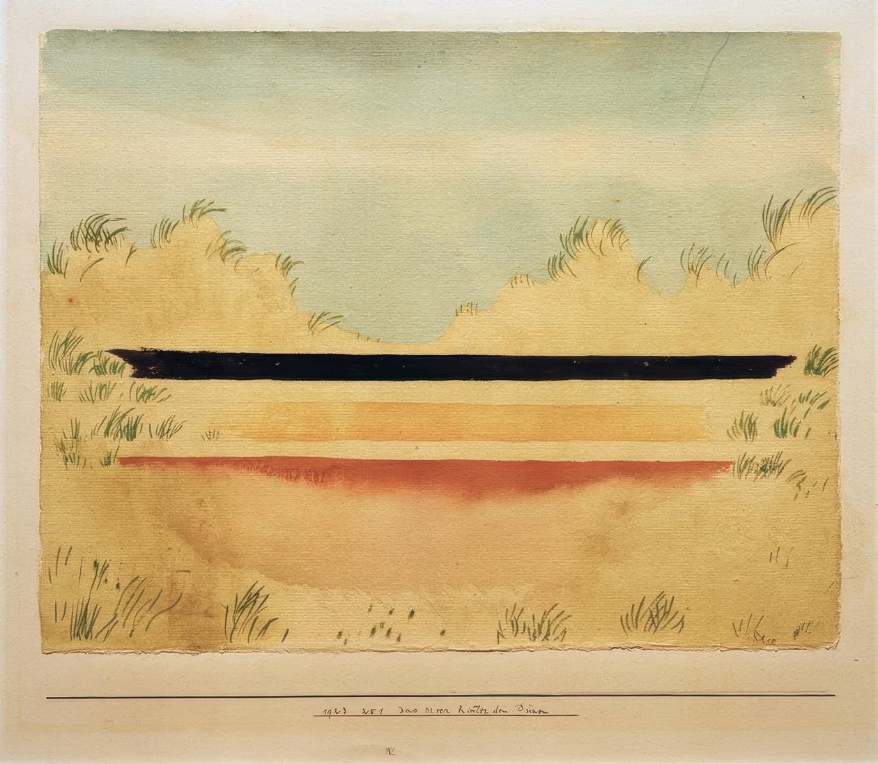 La mer derrière les dunes - Paul Klee