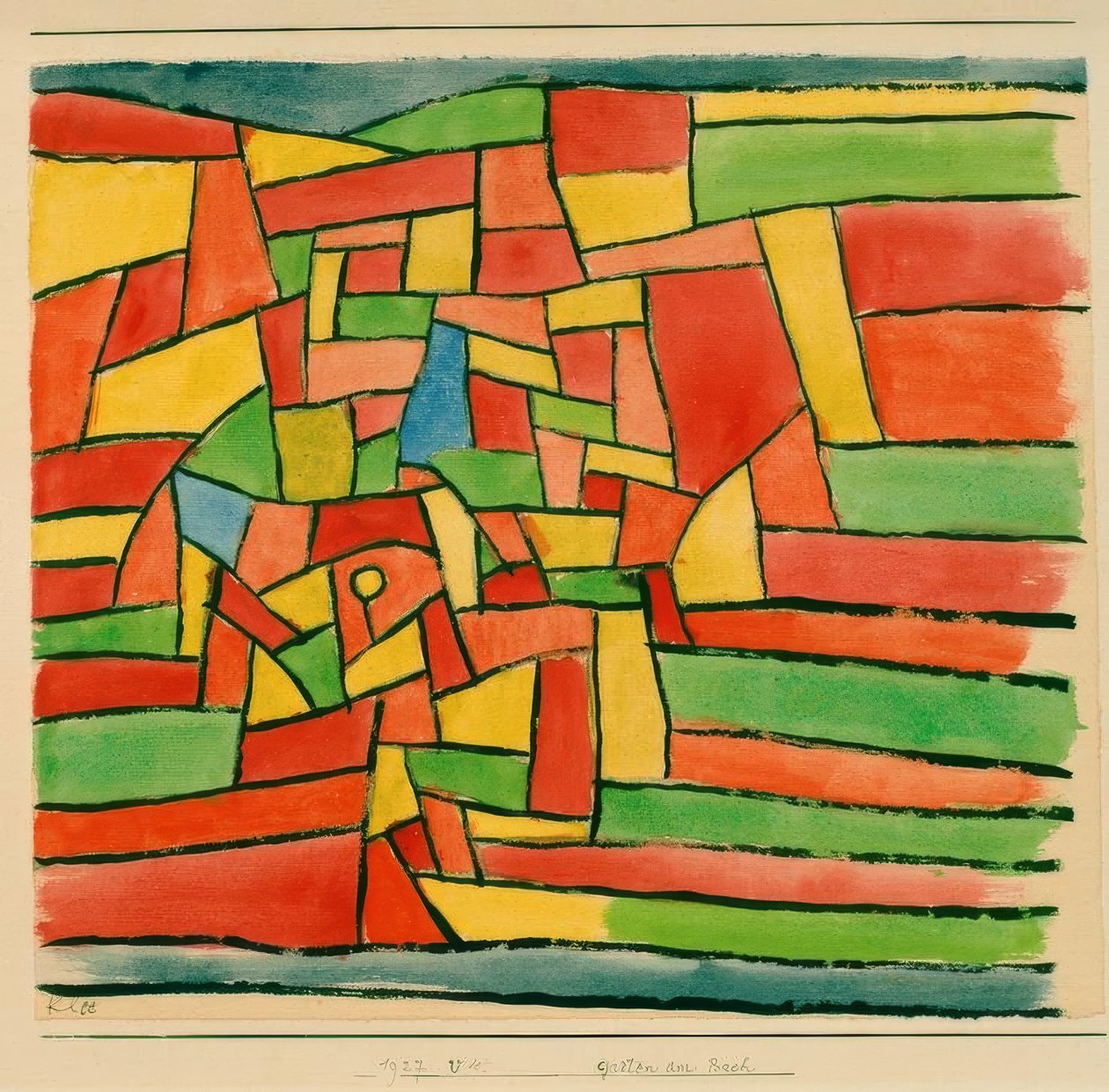Jardin au bord du ruisseau - Paul Klee