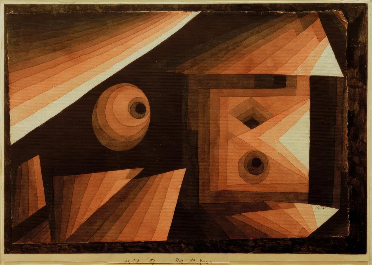 Gradation de rouge - Paul Klee