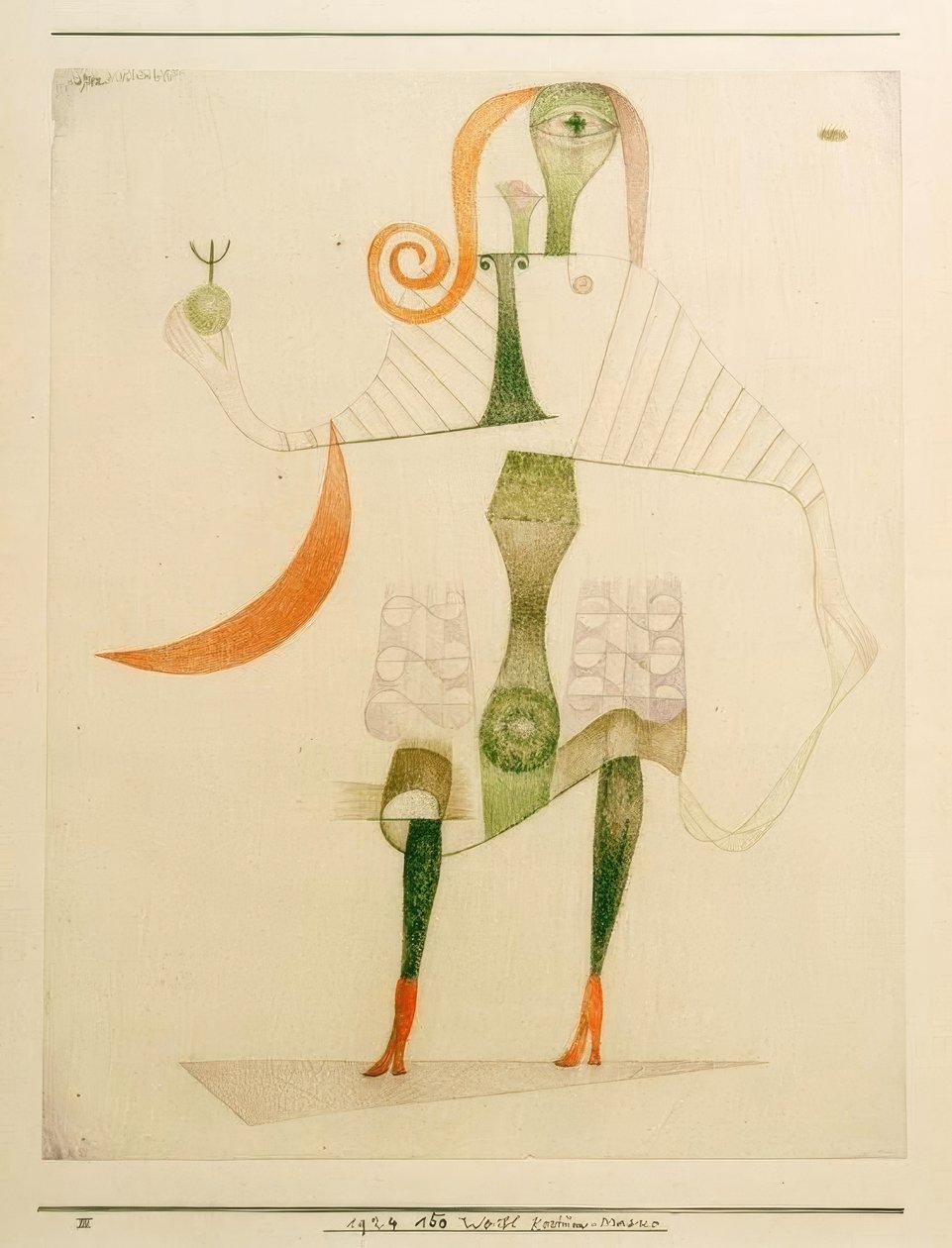 Masque de costume féminin - Paul Klee