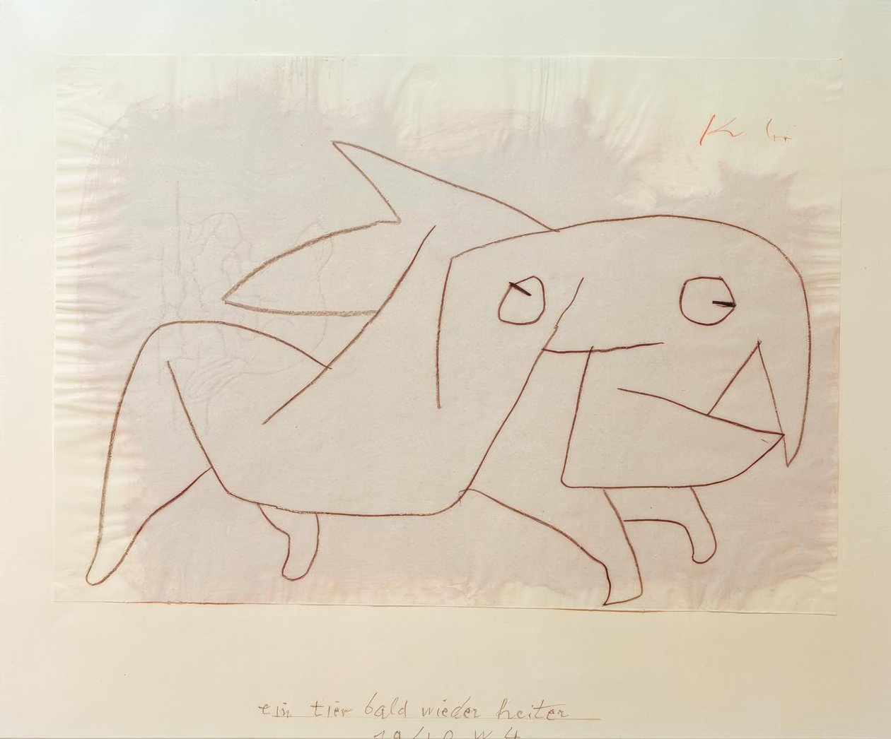 Un animal bientôt de nouveau joyeux - Paul Klee