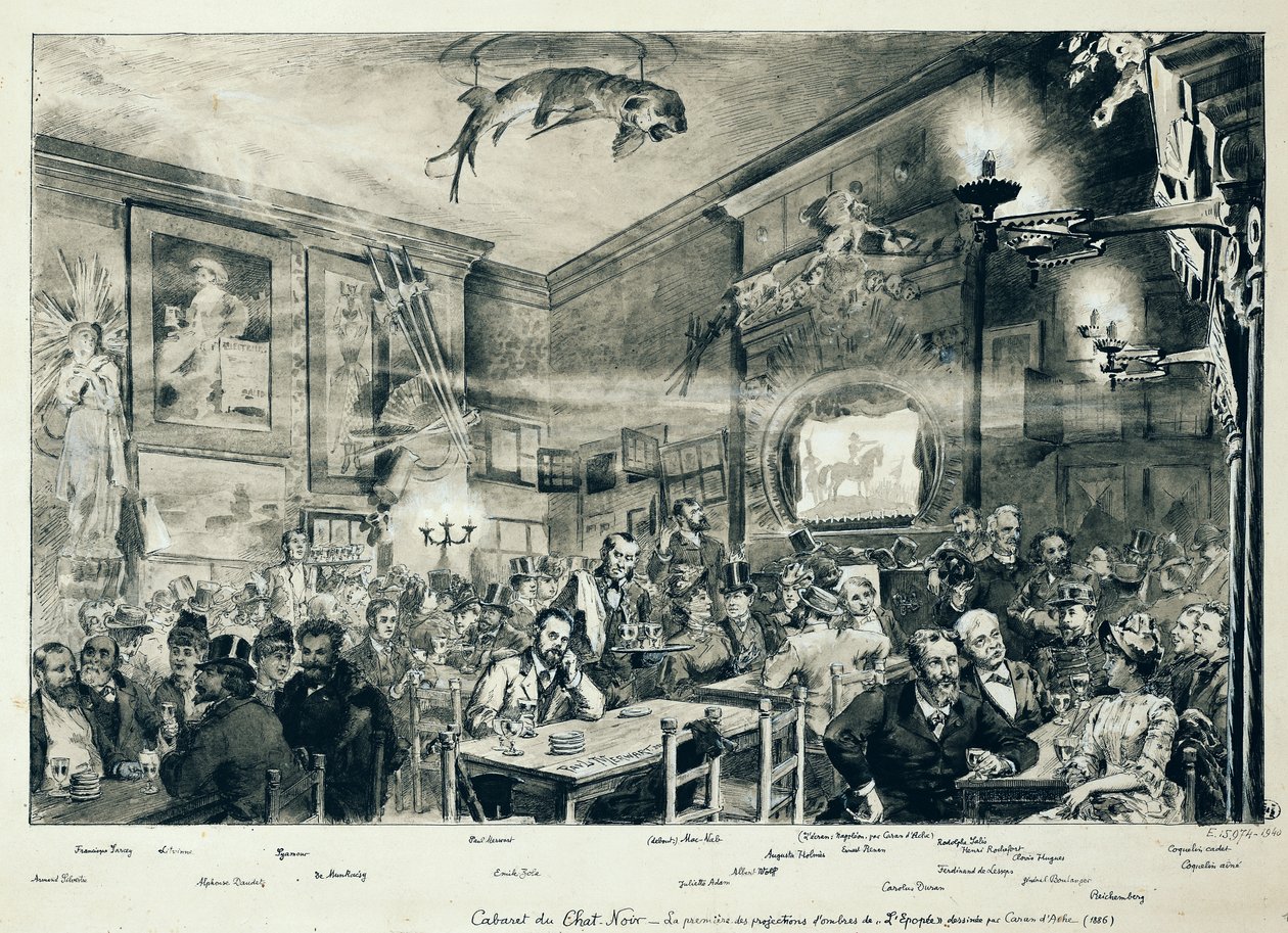 Le Cabaret du Chat Noir, 1886 - Paul Merwart