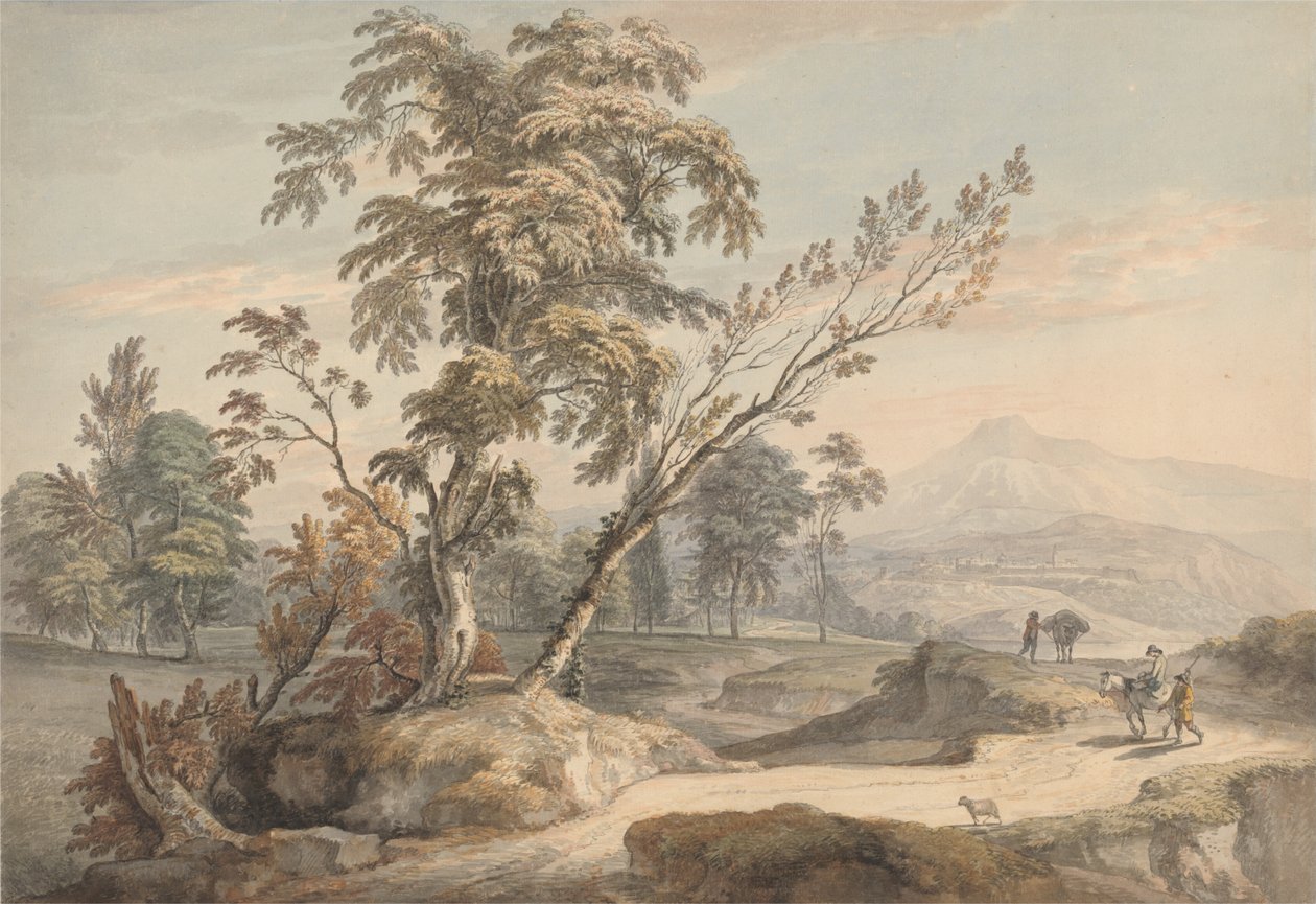 Paysage italianisant avec voyageurs n° 2 - Paul Sandby