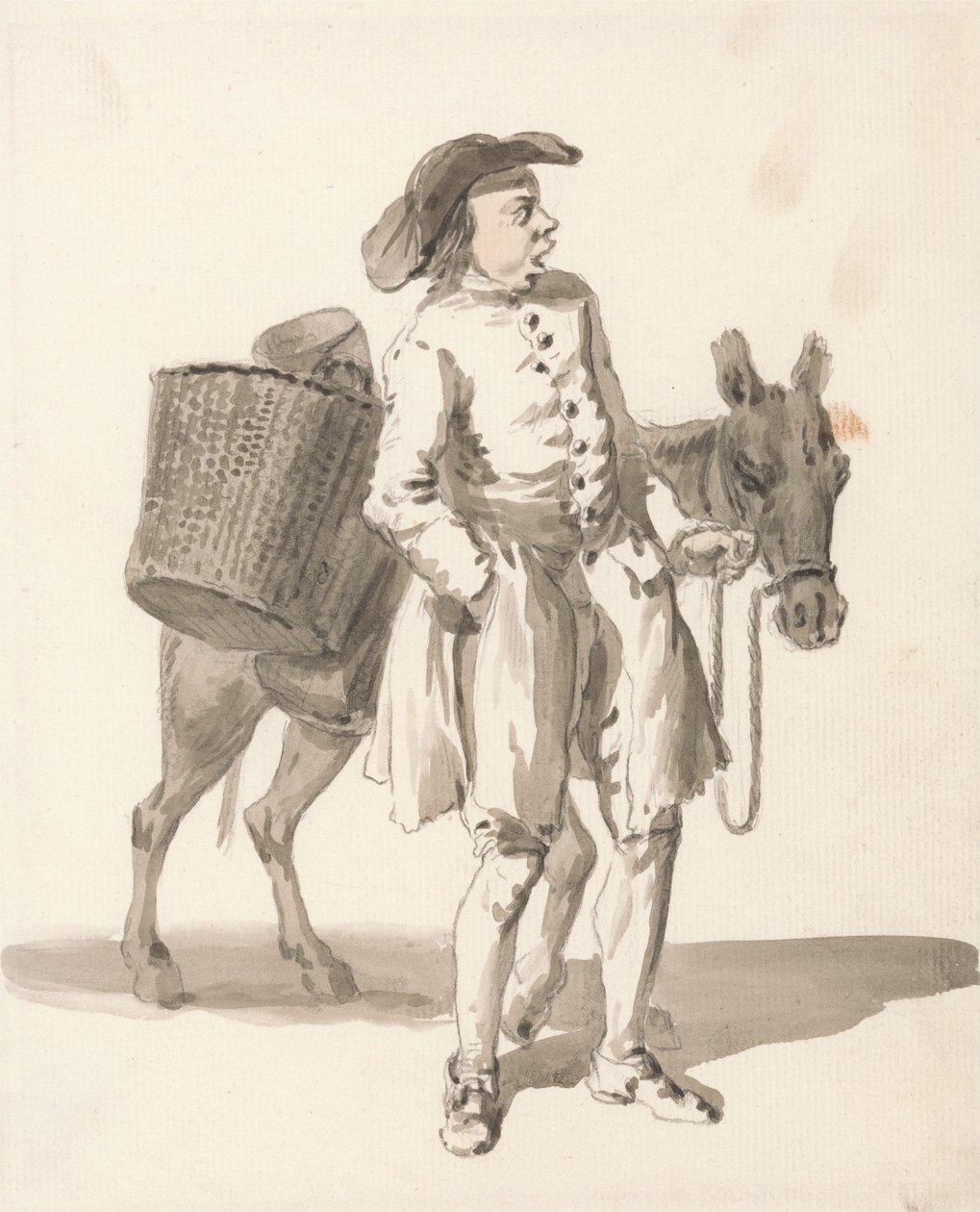 Cris de Londres - Garçon avec un âne - Paul Sandby