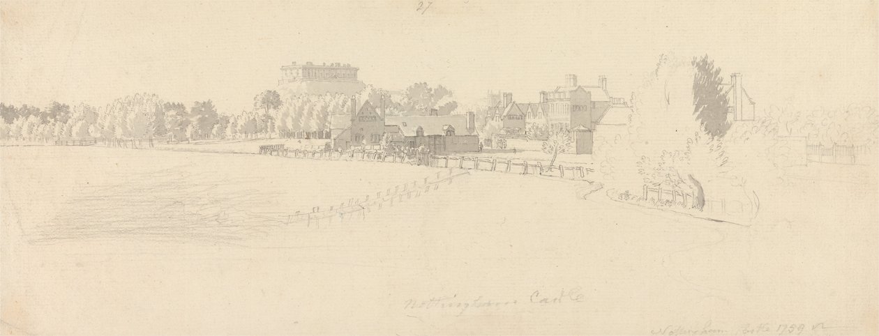 Château de Nottingham - Paul Sandby