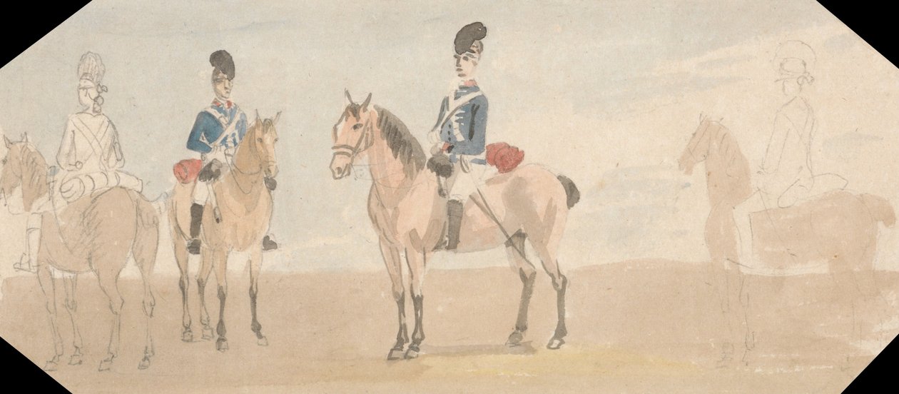 Les dragons légers - Paul Sandby
