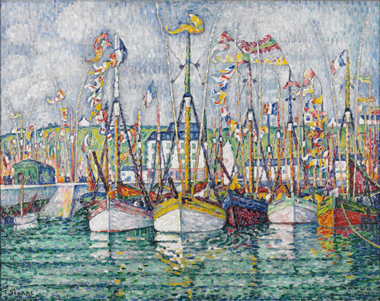 Bénédiction de la Flotte de Thon à Groix, 1923 - Paul Signac