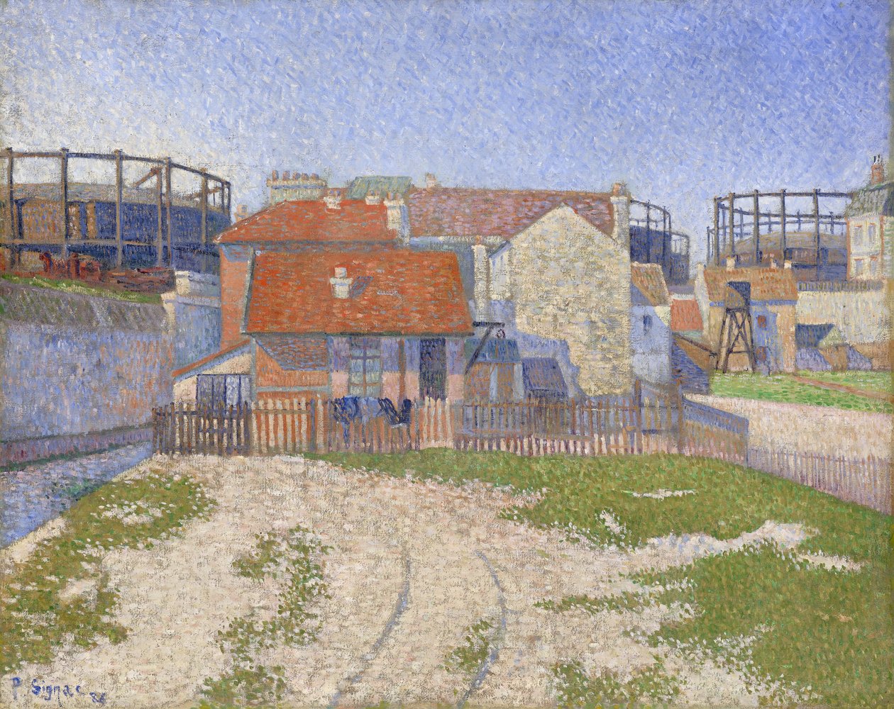 Gazomètres à Clichy - Paul Signac