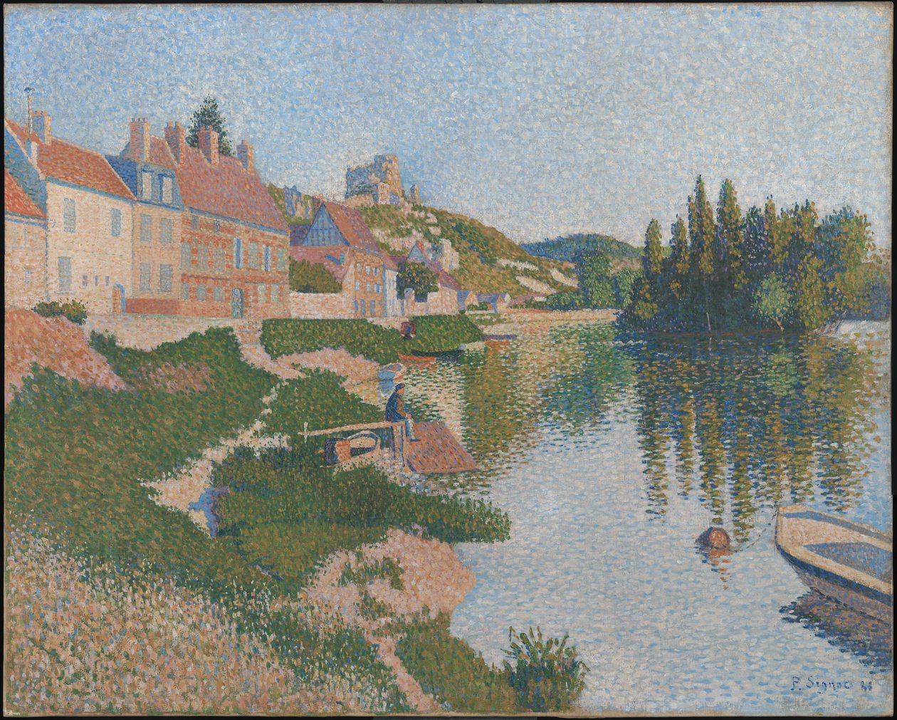 La berge ; Les Andelys - Paul Signac