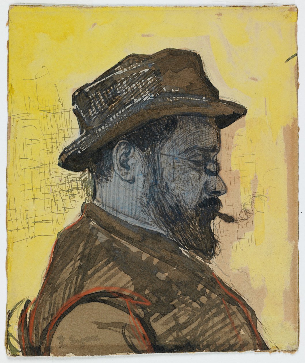 Portrait de Maximilien Luce, vers 1890 - Paul Signac