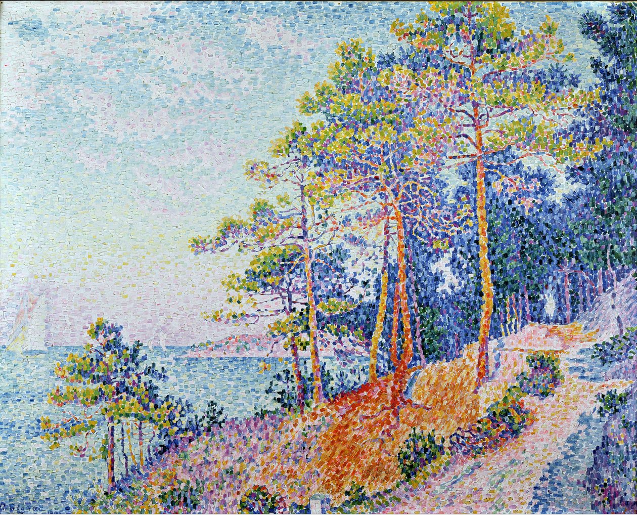 Saint-Tropez, le chemin des Douanes, 1905 - Paul Signac