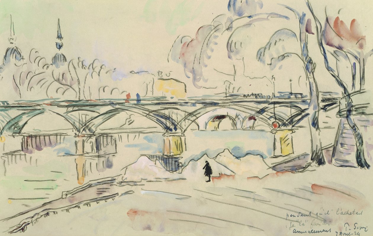 Le Pont des Arts, 1924 - Paul Signac
