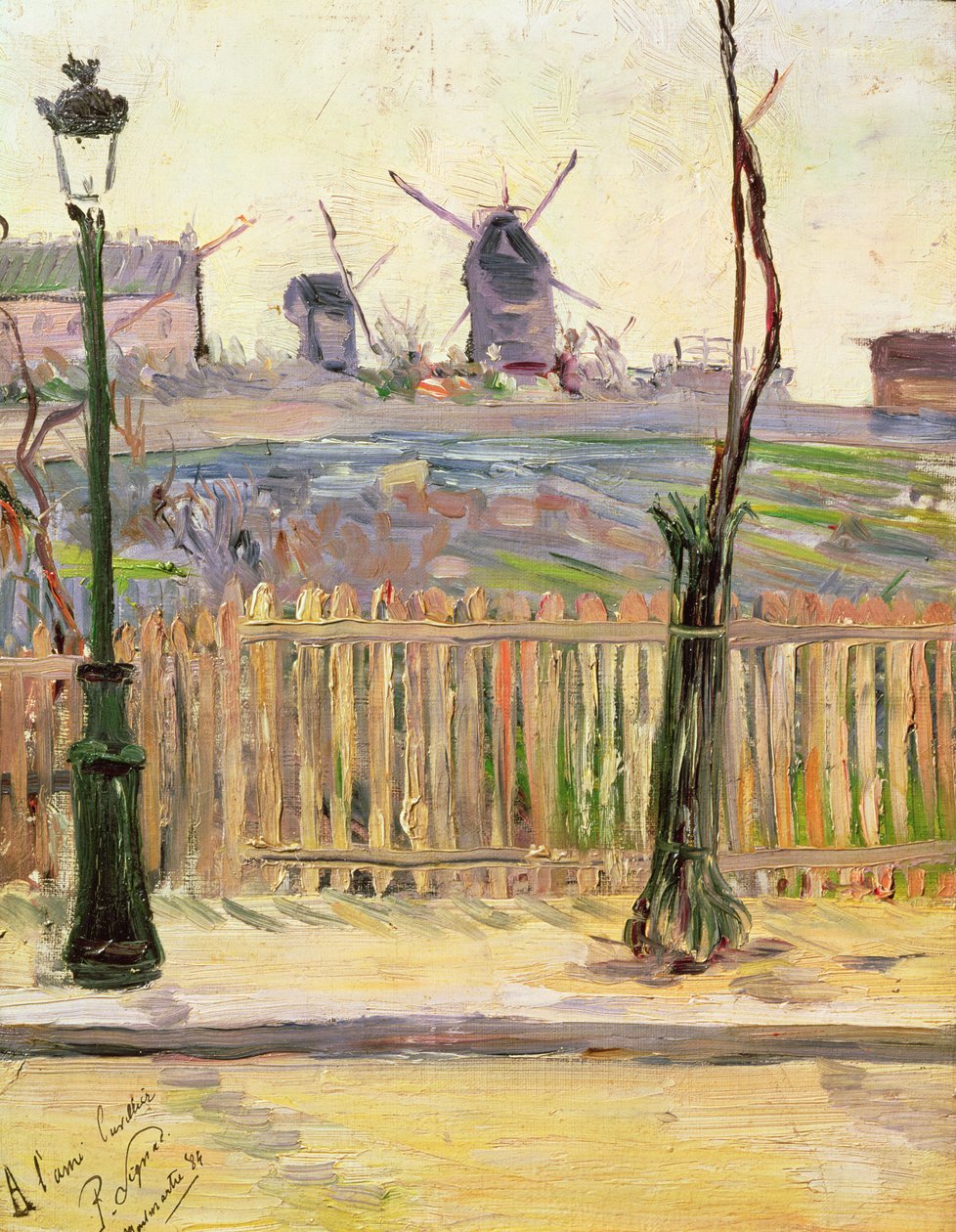 Les moulins à vent de Montmartre, 1884 - Paul Signac