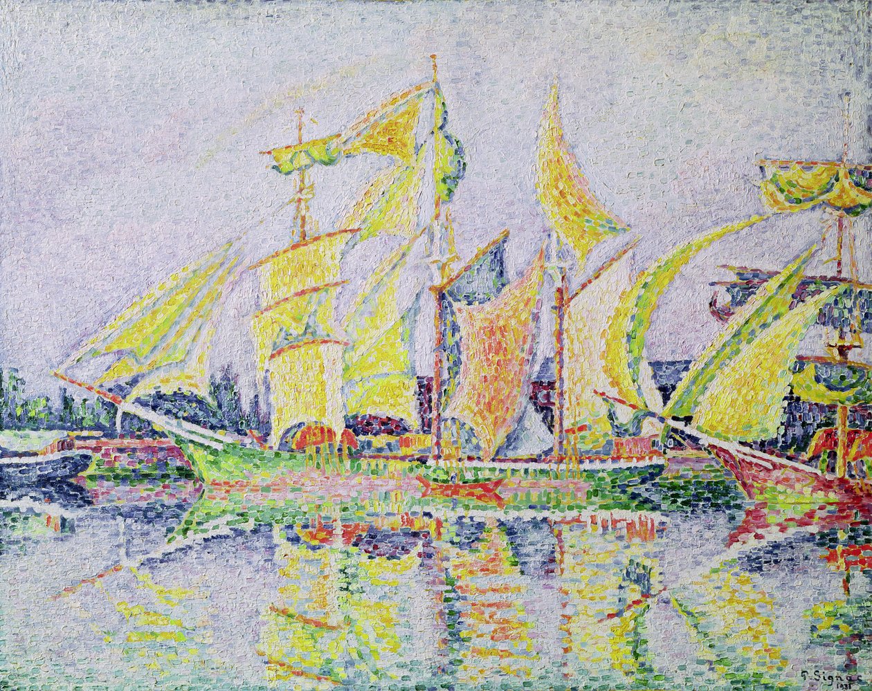 Trois mâts jaunes - Paul Signac