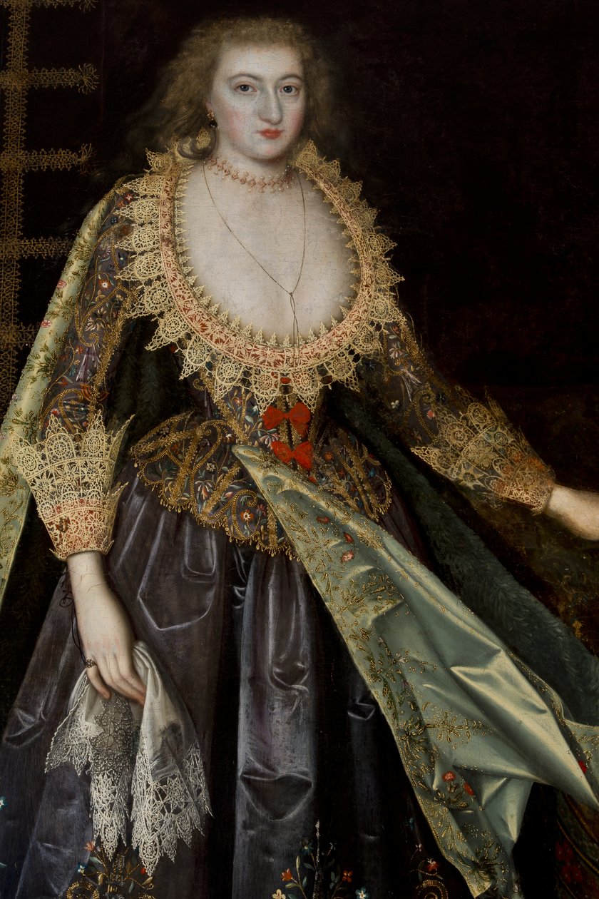 Dame appelée Margaret Stuart, comtesse de Nottingham, vers 1620 - Paul van attr.to Somer