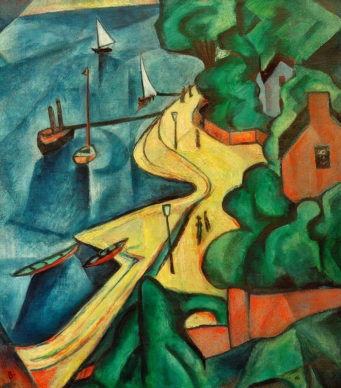 Rive du Rhin près de Bonn - Paul Adolf Seehaus