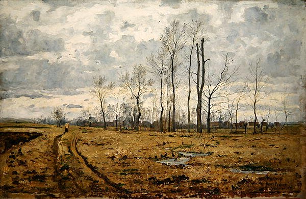 Paysage au début du printemps près de Weimar - Paul Baum