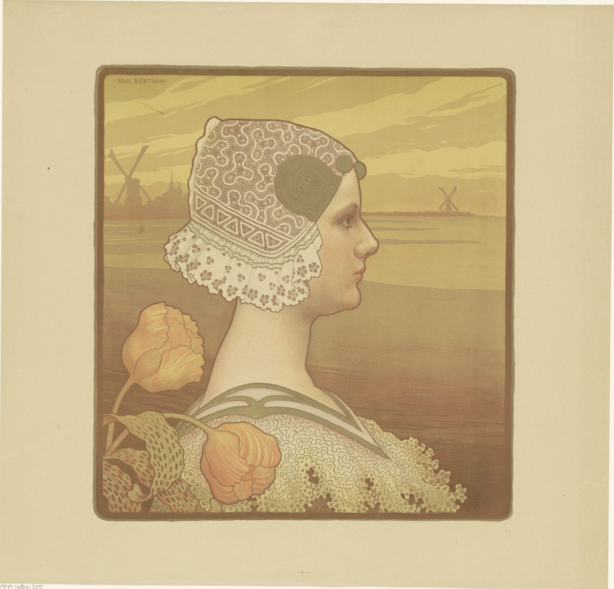 Portrait de Wilhelmina, reine des Pays-Bas - Paul Berthon