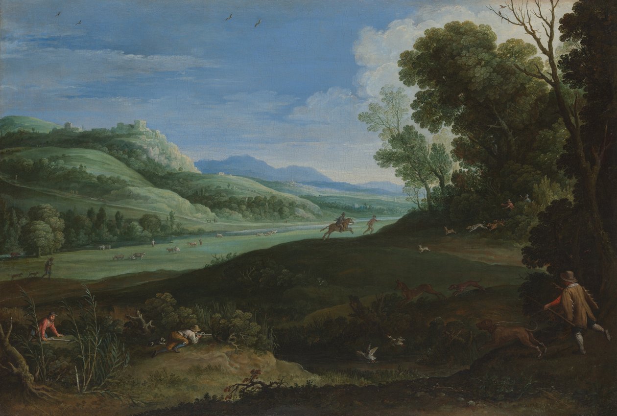 Paysage avec chasseurs - Paul Bril