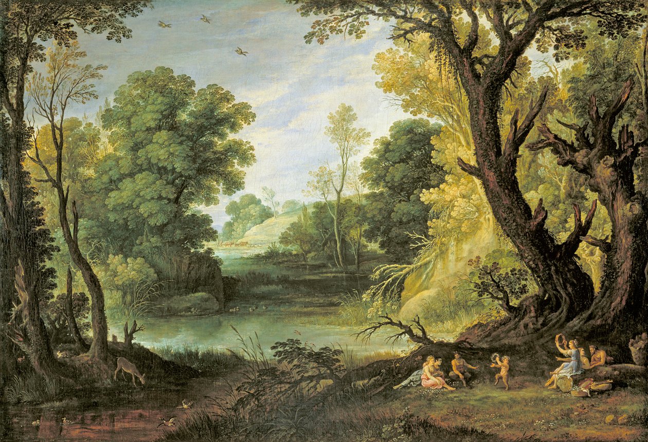 Paysage avec nymphes et satyres, 1623 - Paul Bril