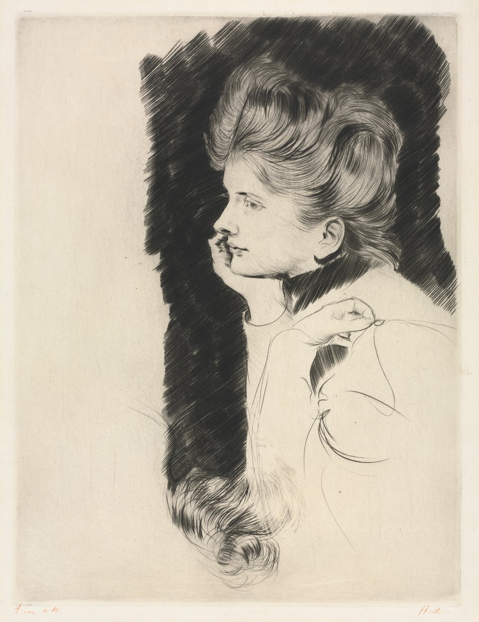 Tête de femme - Paul Cesar Helleu