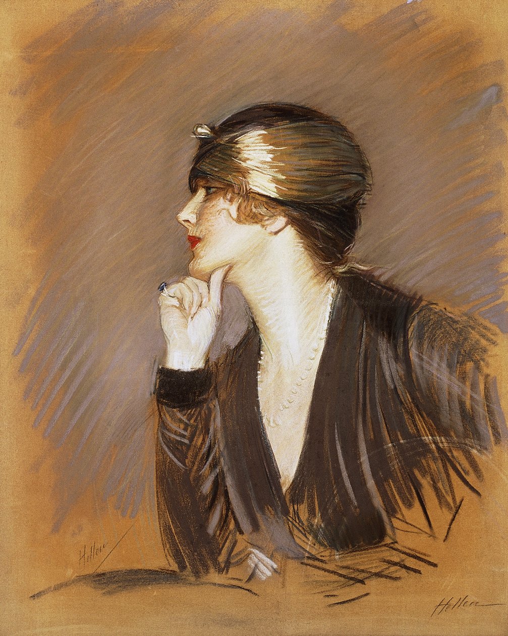 Portrait de Lucette, c.1913 - Paul Cesar Helleu