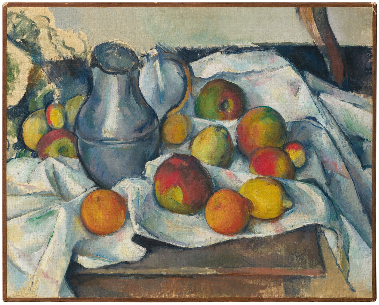 Bouilloire et fruits - Paul Cézanne
