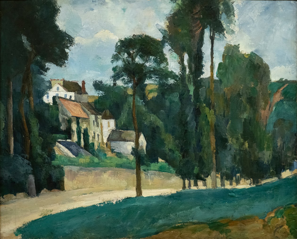 Route à Pontoise (Clos des Mathurins) - Paul Cézanne