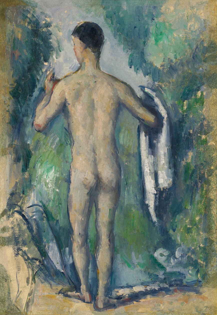 Baigneuse debout, vue de dos - Paul Cézanne