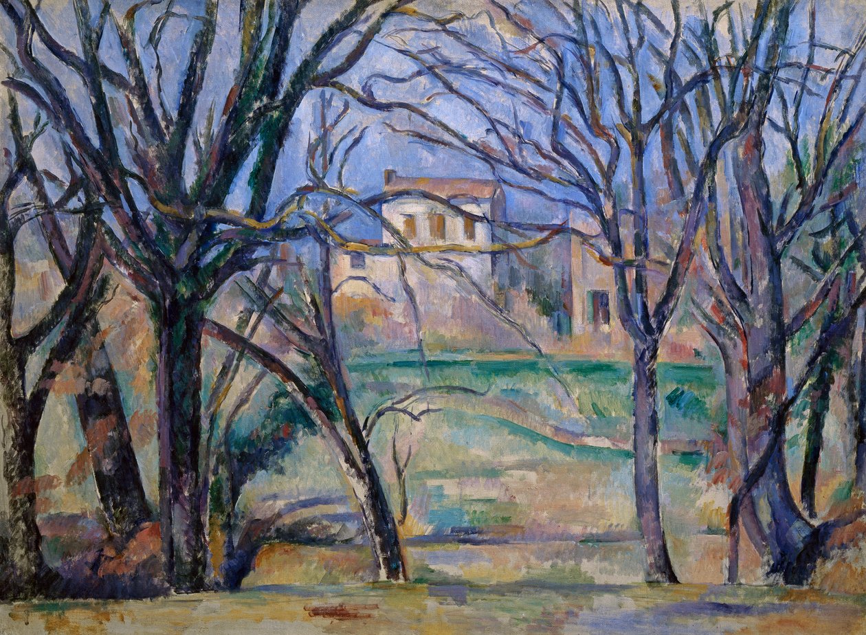 Arbres et maisons - Paul Cézanne