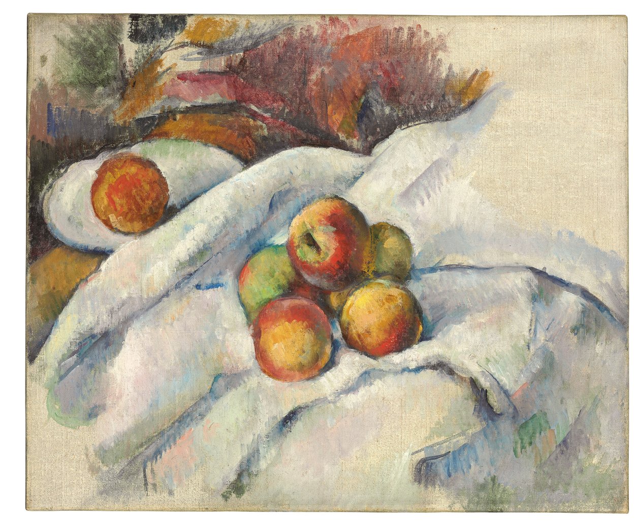 Pommes sur un tissu, vers 1885 - Paul Cézanne