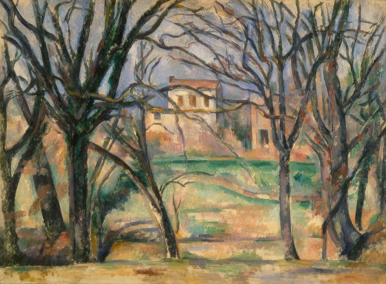 Arbres et maisons - Paul Cézanne