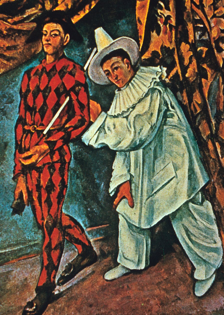 Arlequin et Pierrot, 1888 - Paul Cézanne