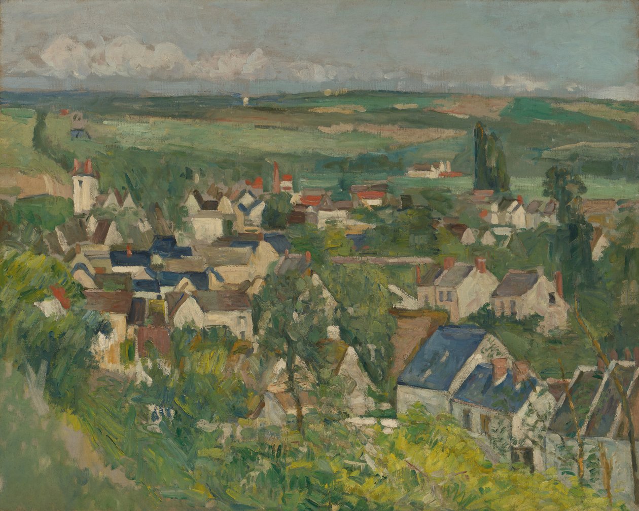 Auvers, vue panoramique, 1873-75 - Paul Cézanne