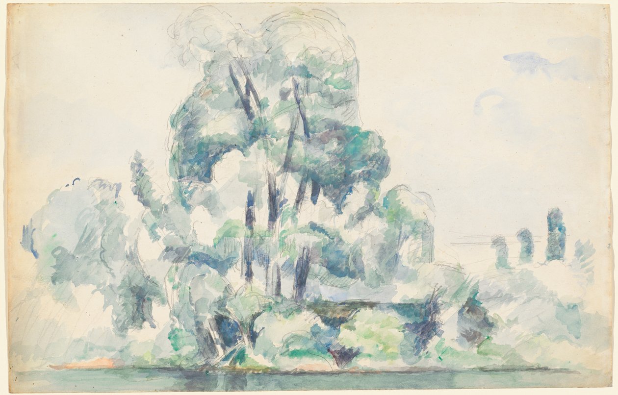 Rives de la Seine à Médan - Paul Cézanne